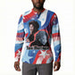 Toni Morrison Button Sweatshirt Abstract Wings Design Empowering Quote Dual Portrait Celebration of Literary Freedom