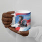 Toni Morrison Ceramic Mug Abstract Wings Design Empowering Quote Dual Portrait Celebration of Literary Freedom - African Pride