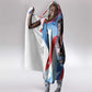 Toni Morrison Hooded Blanket Abstract Wings Design Empowering Quote Dual Portrait Celebration of Literary Freedom - African Pride