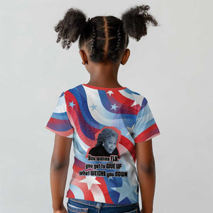 Toni Morrison Kid T shirt Abstract Wings Design Empowering Quote Dual Portrait Celebration of Literary Freedom - African Pride