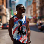 Toni Morrison Men Tank Top Abstract Wings Design Empowering Quote Dual Portrait Celebration of Literary Freedom - African Pride
