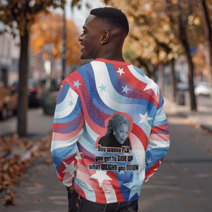 Toni Morrison Sweatshirt Abstract Wings Design Empowering Quote Dual Portrait Celebration of Literary Freedom - African Pride