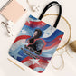 Toni Morrison Tote Bag Abstract Wings Design Empowering Quote Dual Portrait Celebration of Literary Freedom - African Pride