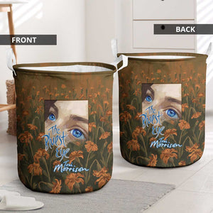Toni Morrison Laundry Basket Floral Themed Design Featuring The Bluest Eye Cover Art Thought-Provoking Quote - African Pride