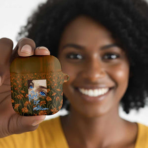 Toni Morrison AirPods Case Floral Themed Design Featuring The Bluest Eye Cover Art Thought-Provoking Quote - African Pride