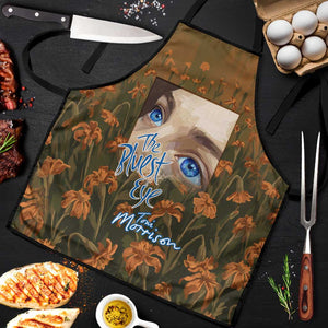 Toni Morrison Apron Floral Themed Design Featuring The Bluest Eye Cover Art Thought-Provoking Quote - African Pride