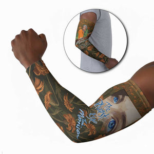 Toni Morrison Arm Sleeves Floral Themed Design Featuring The Bluest Eye Cover Art Thought-Provoking Quote - African Pride