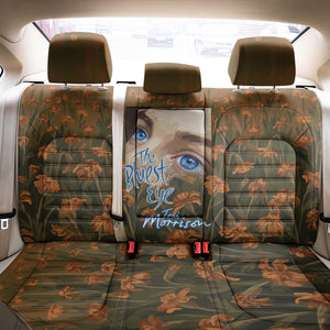 Toni Morrison Back Car Seat Cover Floral Themed Design Featuring The Bluest Eye Cover Art Thought-Provoking Quote - African Pride