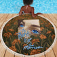 Toni Morrison Beach Blanket Floral Themed Design Featuring The Bluest Eye Cover Art Thought-Provoking Quote - African Pride