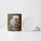 Toni Morrison Ceramic Mug Floral Themed Design Featuring The Bluest Eye Cover Art Thought-Provoking Quote - African Pride