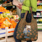 Toni Morrison Grocery Bag Floral Themed Design Featuring The Bluest Eye Cover Art Thought-Provoking Quote - African Pride