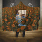 Toni Morrison Hooded Blanket Floral Themed Design Featuring The Bluest Eye Cover Art Thought-Provoking Quote - African Pride