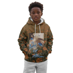 Toni Morrison Kid Hoodie Floral Themed Design Featuring The Bluest Eye Cover Art Thought-Provoking Quote - African Pride