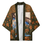 Toni Morrison Kimono Floral Themed Design Featuring The Bluest Eye Cover Art Thought-Provoking Quote - African Pride