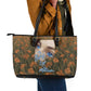 Toni Morrison Leather Tote Bag Floral Themed Design Featuring The Bluest Eye Cover Art Thought-Provoking Quote - African Pride