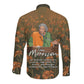Toni Morrison Long Sleeve Button Shirt Floral Themed Design Featuring The Bluest Eye Cover Art Thought-Provoking Quote - African Pride