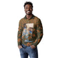 Toni Morrison Long Sleeve Polo Shirt Floral Themed Design Featuring The Bluest Eye Cover Art Thought-Provoking Quote - African Pride
