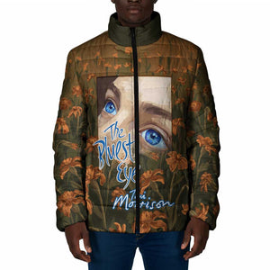 Toni Morrison Padded Jacket Floral Themed Design Featuring The Bluest Eye Cover Art Thought-Provoking Quote - African Pride