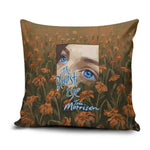 Toni Morrison Pillow Cover Floral Themed Design Featuring The Bluest Eye Cover Art Thought-Provoking Quote - African Pride