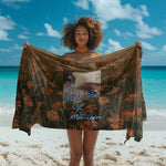 Toni Morrison Sarong Floral Themed Design Featuring The Bluest Eye Cover Art Thought-Provoking Quote - African Pride