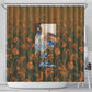 Toni Morrison Shower Curtain Floral Themed Design Featuring The Bluest Eye Cover Art Thought-Provoking Quote - African Pride