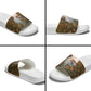 Toni Morrison Slide Sandals Floral Themed Design Featuring The Bluest Eye Cover Art Thought-Provoking Quote - African Pride