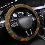 Toni Morrison Steering Wheel Cover Floral Themed Design Featuring The Bluest Eye Cover Art Thought-Provoking Quote - African Pride