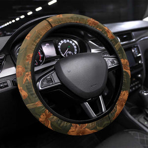 Toni Morrison Steering Wheel Cover Floral Themed Design Featuring The Bluest Eye Cover Art Thought-Provoking Quote - African Pride