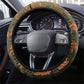 Toni Morrison Steering Wheel Cover Floral Themed Design Featuring The Bluest Eye Cover Art Thought-Provoking Quote - African Pride