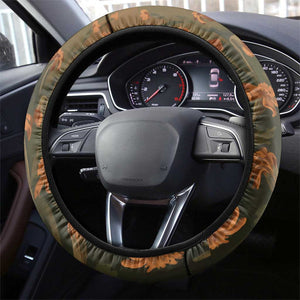 Toni Morrison Steering Wheel Cover Floral Themed Design Featuring The Bluest Eye Cover Art Thought-Provoking Quote - African Pride