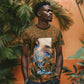 Toni Morrison T shirt Floral Themed Design Featuring The Bluest Eye Cover Art Thought-Provoking Quote - African Pride