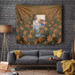Toni Morrison Tapestry Floral Themed Design Featuring The Bluest Eye Cover Art Thought-Provoking Quote - African Pride