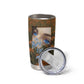 Toni Morrison Tumbler Cup Floral Themed Design Featuring The Bluest Eye Cover Art Thought-Provoking Quote - African Pride