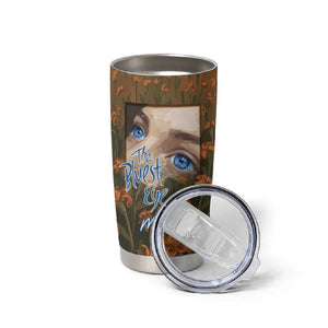 Toni Morrison Tumbler Cup Floral Themed Design Featuring The Bluest Eye Cover Art Thought-Provoking Quote - African Pride