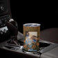 Toni Morrison Tumbler Cup Floral Themed Design Featuring The Bluest Eye Cover Art Thought-Provoking Quote - African Pride