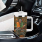 Toni Morrison Tumbler With Handle Floral Themed Design Featuring The Bluest Eye Cover Art Thought-Provoking Quote - African Pride