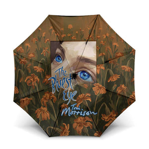 Toni Morrison Umbrella Floral Themed Design Featuring The Bluest Eye Cover Art Thought-Provoking Quote - African Pride
