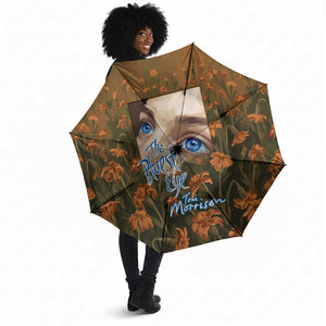 Toni Morrison Umbrella Floral Themed Design Featuring The Bluest Eye Cover Art Thought-Provoking Quote - African Pride