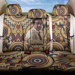 Langston Hughes Back Car Seat Cover Vibrant Jazz Age Pattern - Typewriter and Silhouettes Celebration of Harlem Renaissance - African Pride