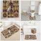 Langston Hughes Bathroom Set Vibrant Jazz Age Pattern - Typewriter and Silhouettes Celebration of Harlem Renaissance - African Pride