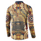 Langston Hughes Button Sweatshirt Vibrant Jazz Age Pattern - Typewriter and Silhouettes Celebration of Harlem Renaissance