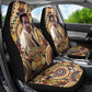 Langston Hughes Car Seat Cover Vibrant Jazz Age Pattern - Typewriter and Silhouettes Celebration of Harlem Renaissance - African Pride
