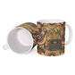 Langston Hughes Ceramic Mug Vibrant Jazz Age Pattern - Typewriter and Silhouettes Celebration of Harlem Renaissance - African Pride