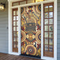 Langston Hughes Door Cover Vibrant Jazz Age Pattern - Typewriter and Silhouettes Celebration of Harlem Renaissance - African Pride