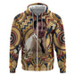 Langston Hughes Hoodie Vibrant Jazz Age Pattern - Typewriter and Silhouettes Celebration of Harlem Renaissance - African Pride