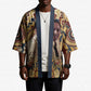 Langston Hughes Kimono Vibrant Jazz Age Pattern - Typewriter and Silhouettes Celebration of Harlem Renaissance - African Pride