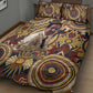 Langston Hughes Quilt Bed Set Vibrant Jazz Age Pattern - Typewriter and Silhouettes Celebration of Harlem Renaissance - African Pride
