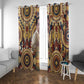 Langston Hughes Window Curtain Vibrant Jazz Age Pattern - Typewriter and Silhouettes Celebration of Harlem Renaissance - African Pride