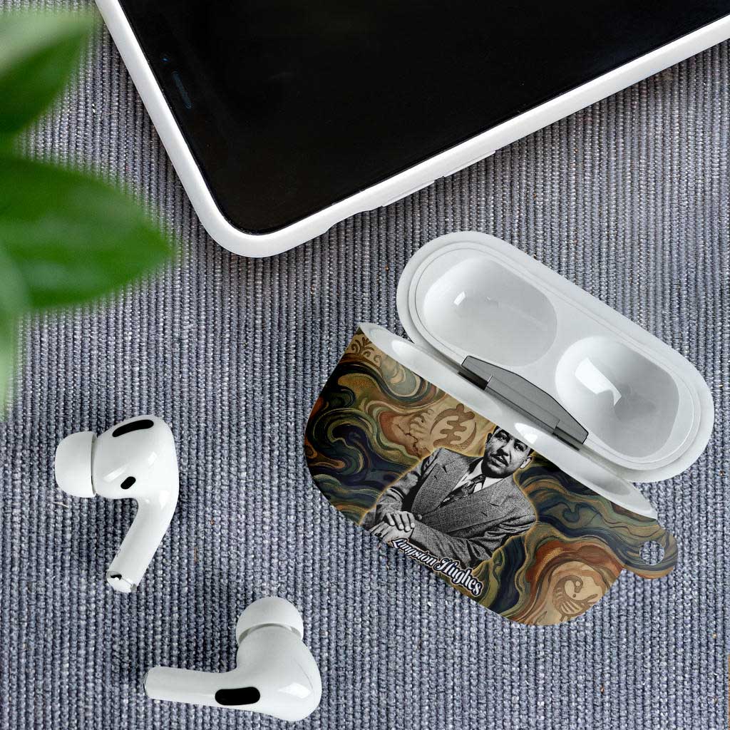 Langston Hughes AirPods Case My Soul Has Grown Deep Like the Rivers - African Pride