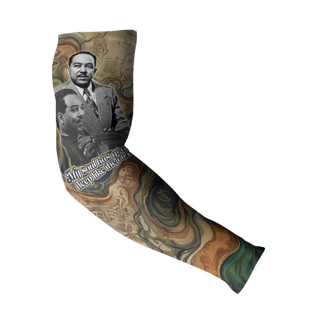 Langston Hughes Arm Sleeves My Soul Has Grown Deep Like the Rivers - African Pride